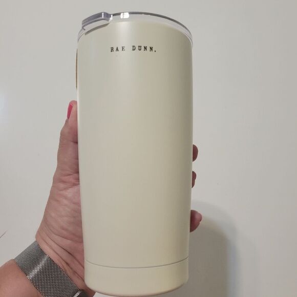 NEW STAINLESS STEEL SLIDE BLACK CAT BEWARE RAE DUNN INSULATED TUMBLER CUP NWT - Picture 5 of 8